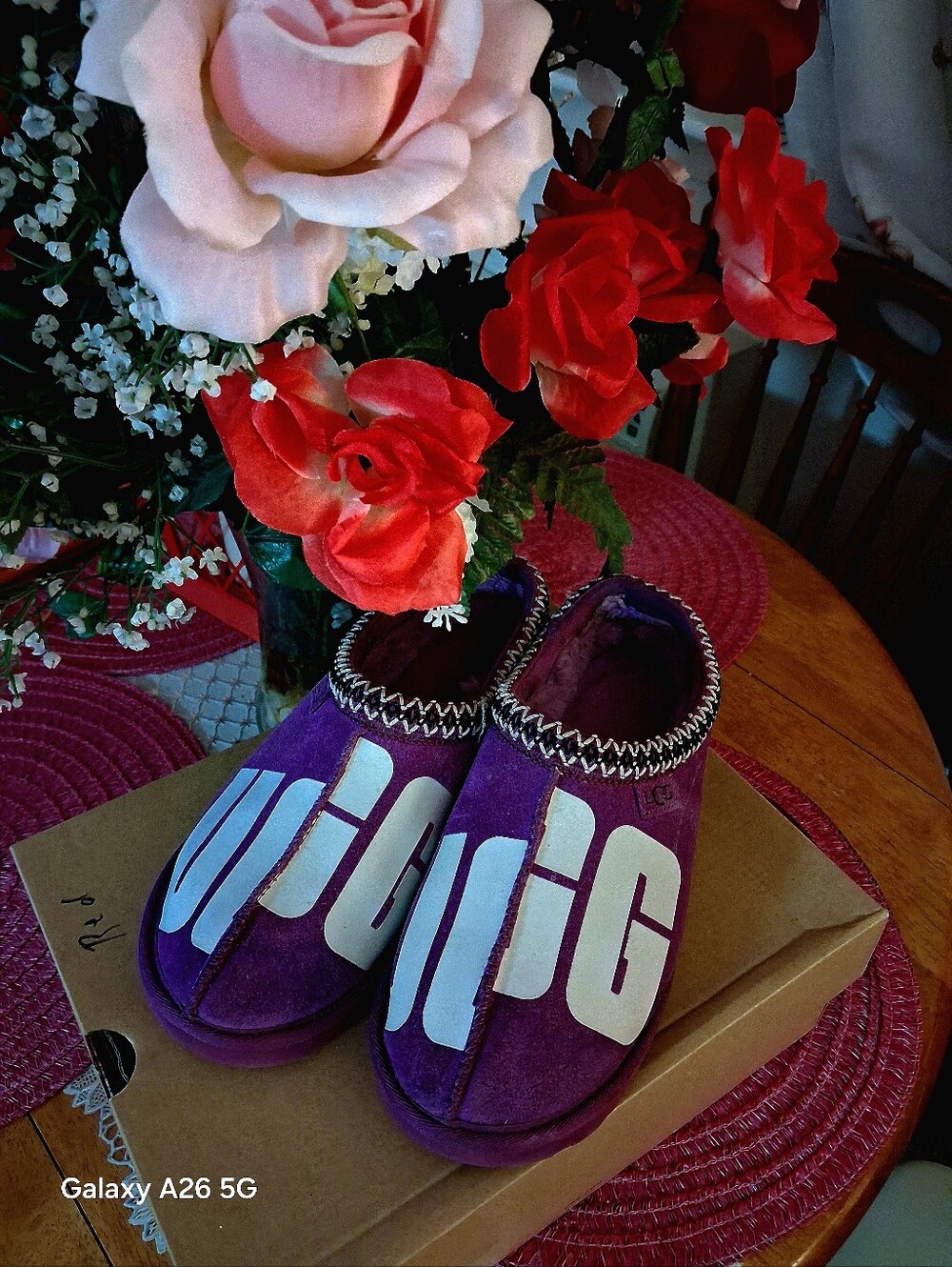 UGG Tasman Chopd 'Black' 1129393-Purple Size 10 Womens